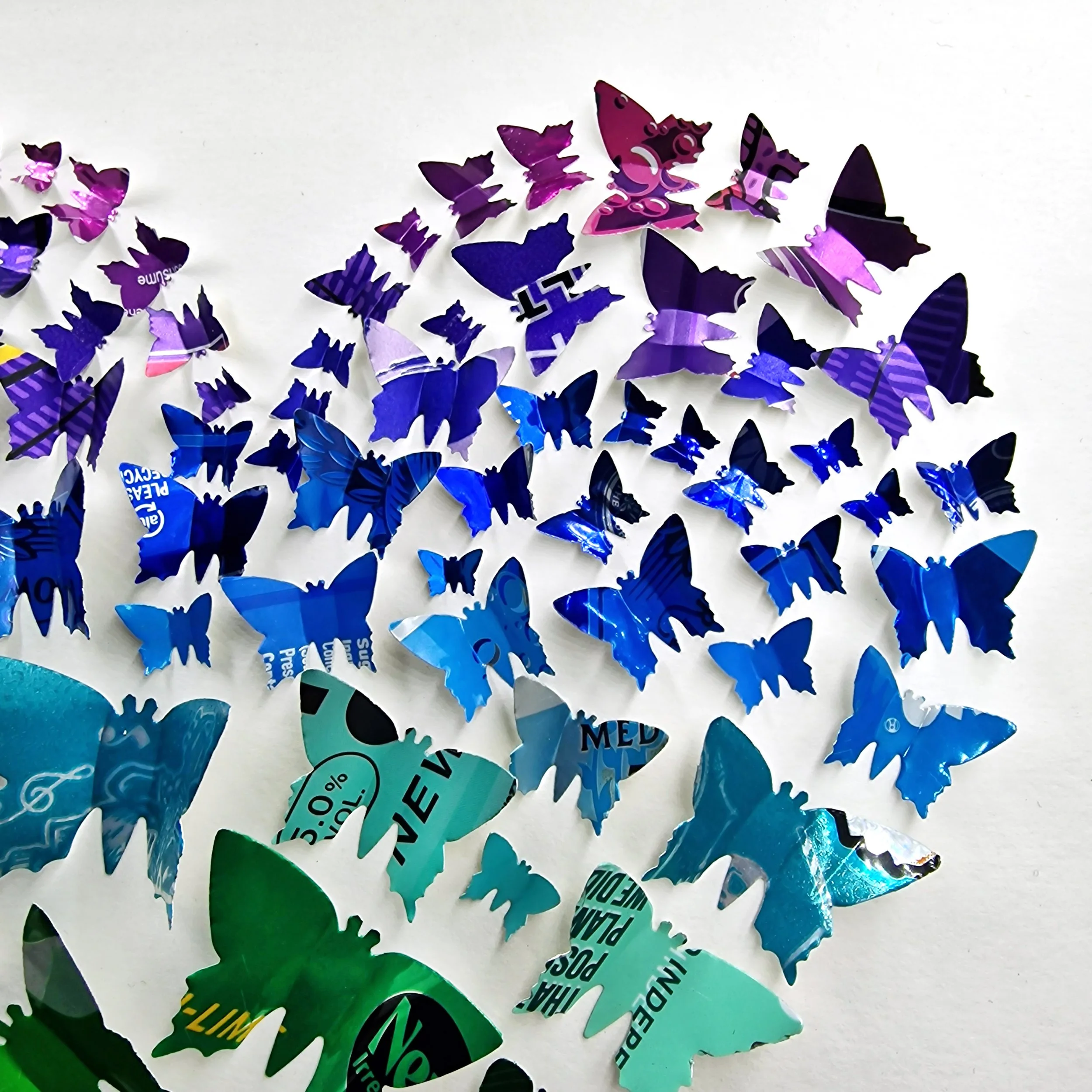 Peacock Butterfly Heart Medium — Sarah Turner Eco Art & Design